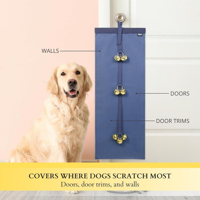 HeNdShe Anti-Scratch Dog Door Bell - Adjustable Puppy Potty Training Bells, Hanging Doorbell to Protect Doors & Trim - Image 3